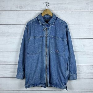 Vintage 1990s Mac Gear Skate Denim Jacket Medium